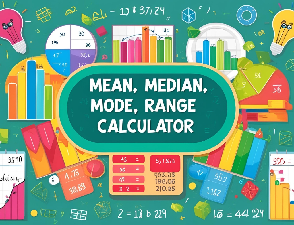 MEAN MEDIAN MODE CALCULATOR visual data 4
