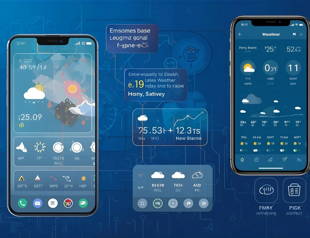 Online weather app for checking current weather conditions and forecasts by location