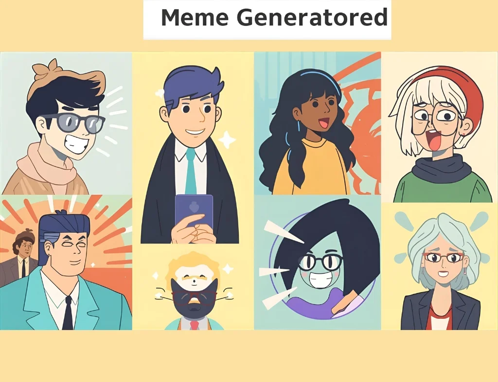 Online meme generator for creating custom memes with images and text