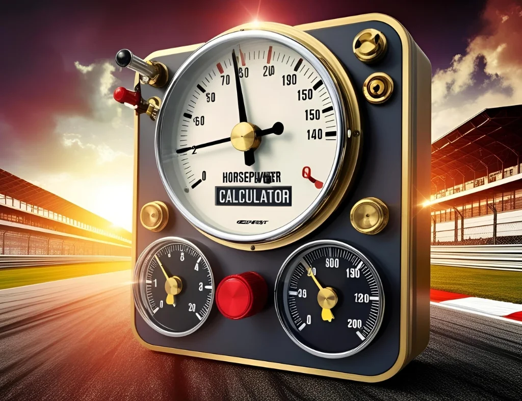 Horsepower calculator for calculating power from force, distance, and time